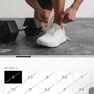 NOBULL WOMENS WHITE TRAINERS SIZE 8.5